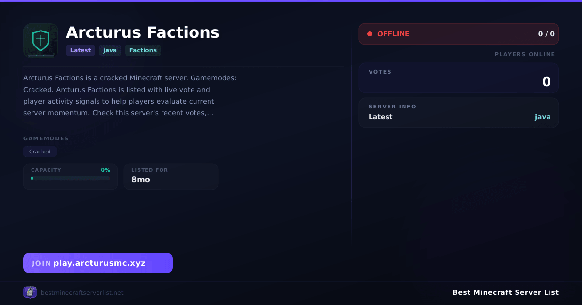 Best Cracked Factions Minecraft Servers 2026 | Best Minecraft Server List